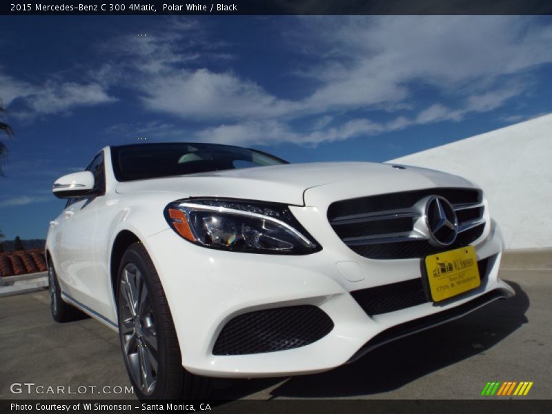 Polar White / Black 2015 Mercedes-Benz C 300 4Matic