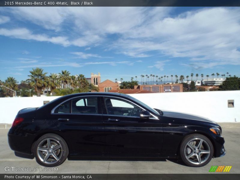 Black / Black 2015 Mercedes-Benz C 400 4Matic