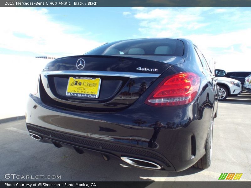 Black / Black 2015 Mercedes-Benz C 400 4Matic