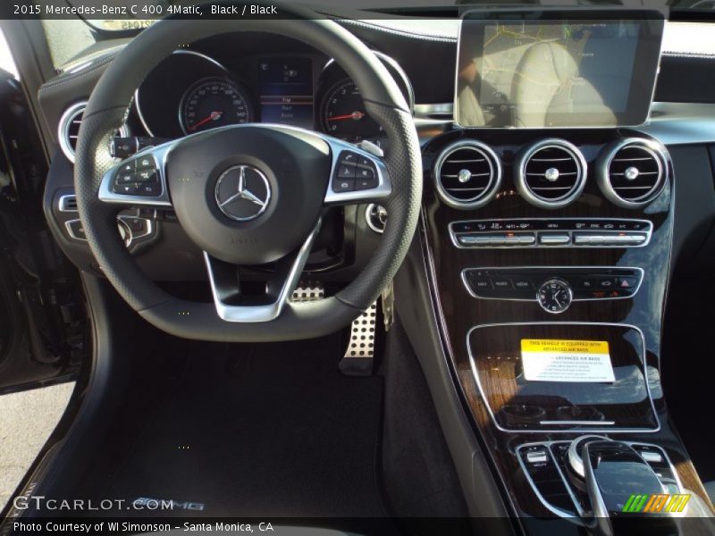 Black / Black 2015 Mercedes-Benz C 400 4Matic