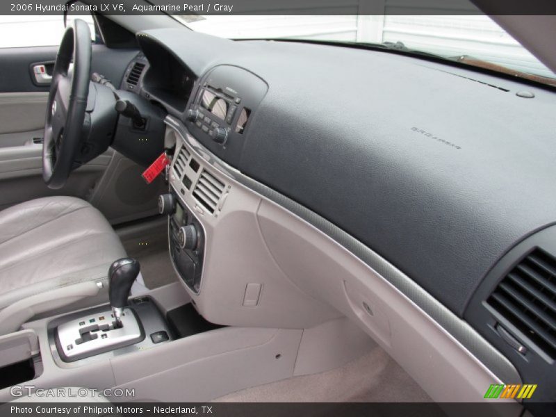 Aquamarine Pearl / Gray 2006 Hyundai Sonata LX V6