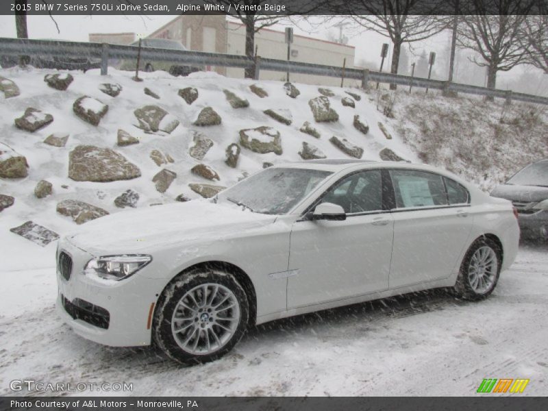 Alpine White / Veneto Beige 2015 BMW 7 Series 750Li xDrive Sedan