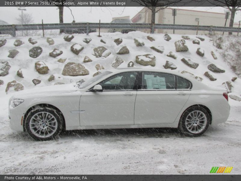 Alpine White / Veneto Beige 2015 BMW 7 Series 750Li xDrive Sedan