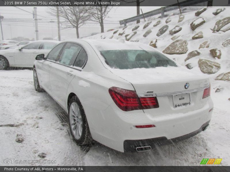 Alpine White / Veneto Beige 2015 BMW 7 Series 750Li xDrive Sedan
