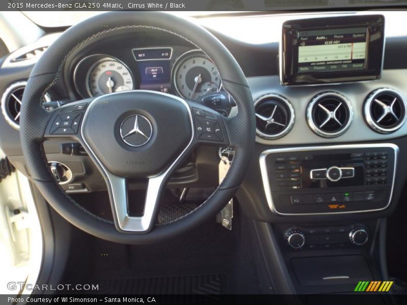 Cirrus White / Black 2015 Mercedes-Benz GLA 250 4Matic