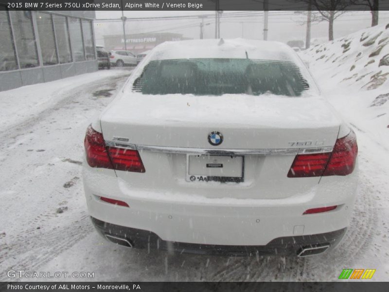 Alpine White / Veneto Beige 2015 BMW 7 Series 750Li xDrive Sedan