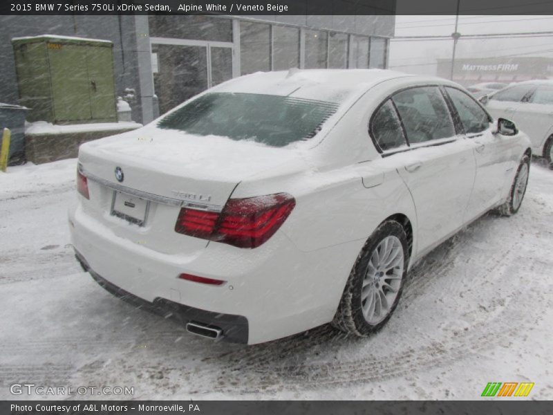 Alpine White / Veneto Beige 2015 BMW 7 Series 750Li xDrive Sedan