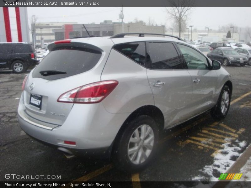 Brilliant Silver / Black 2011 Nissan Murano SL AWD