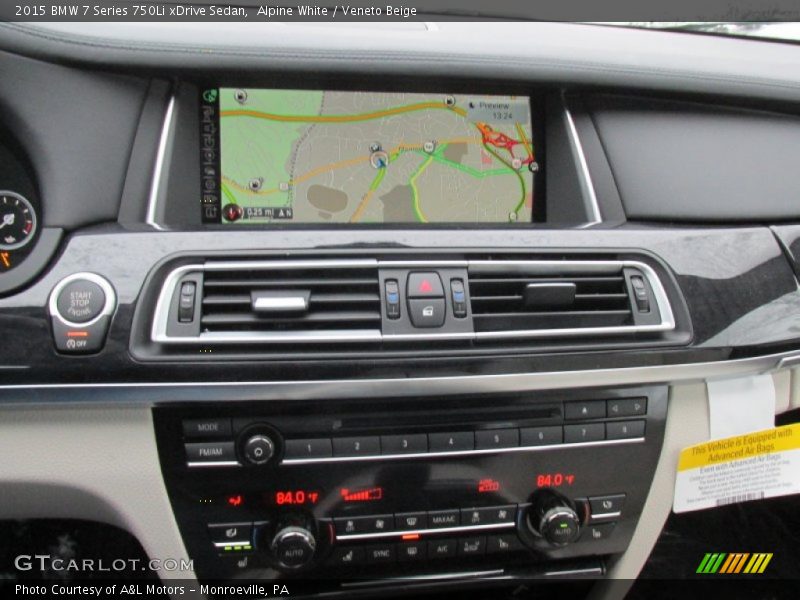 Alpine White / Veneto Beige 2015 BMW 7 Series 750Li xDrive Sedan
