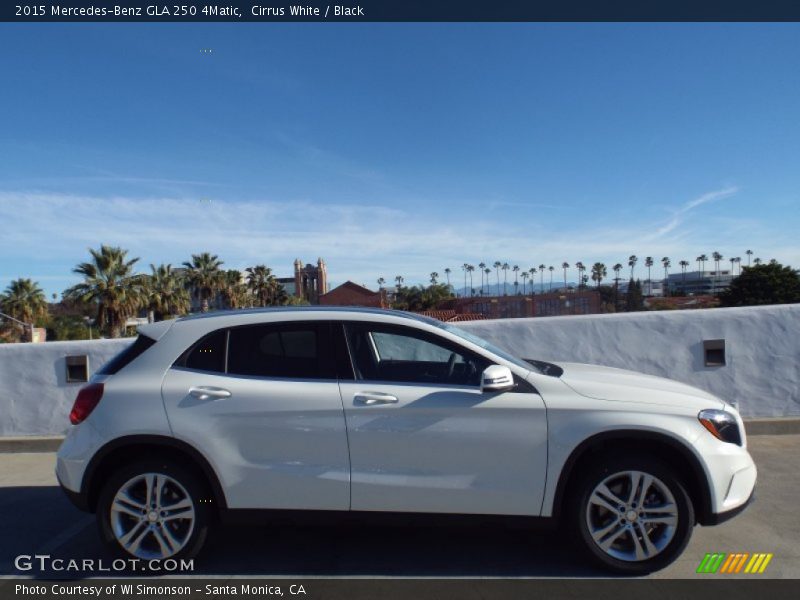 Cirrus White / Black 2015 Mercedes-Benz GLA 250 4Matic