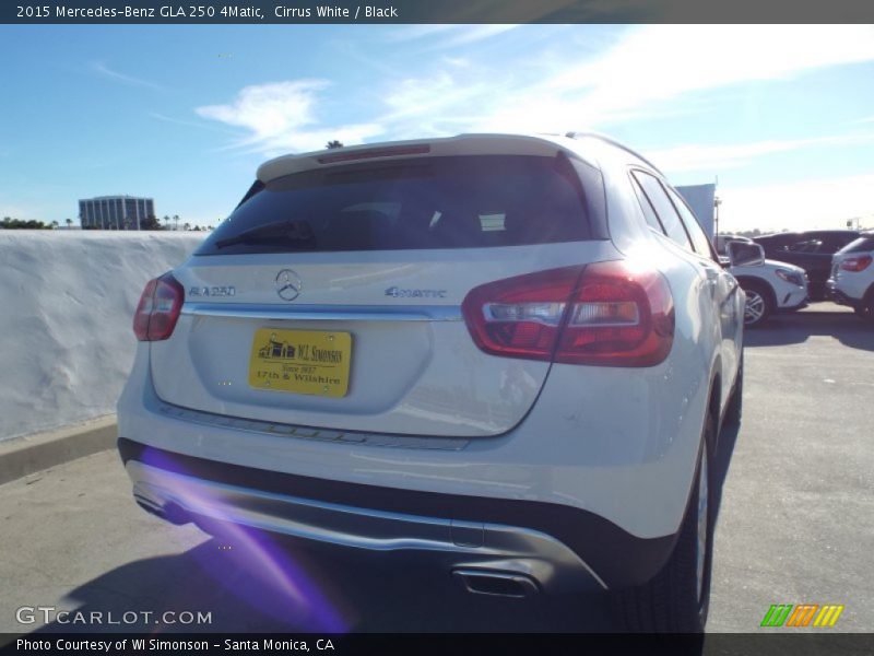 Cirrus White / Black 2015 Mercedes-Benz GLA 250 4Matic