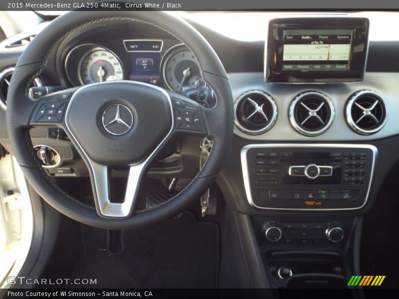 Cirrus White / Black 2015 Mercedes-Benz GLA 250 4Matic