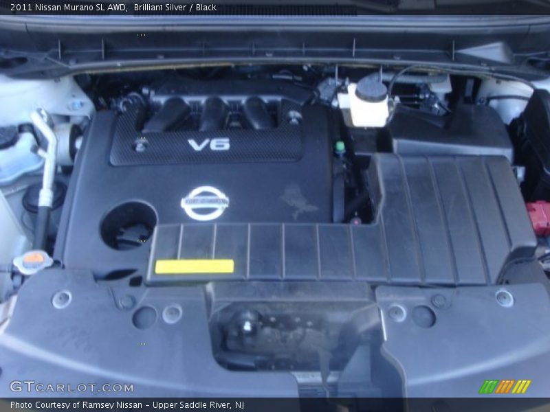 Brilliant Silver / Black 2011 Nissan Murano SL AWD