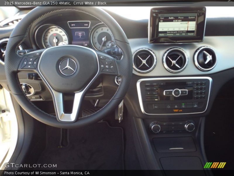 Cirrus White / Black 2015 Mercedes-Benz GLA 250 4Matic