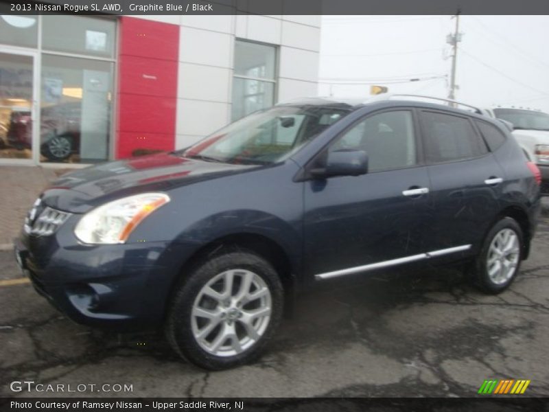 Graphite Blue / Black 2013 Nissan Rogue SL AWD