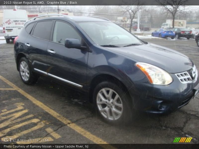 Graphite Blue / Black 2013 Nissan Rogue SL AWD