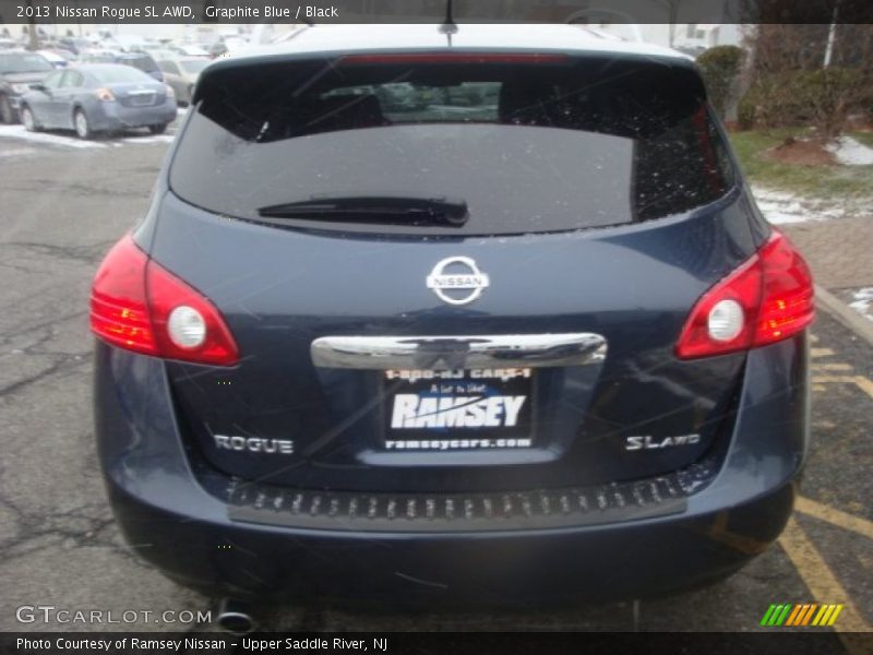 Graphite Blue / Black 2013 Nissan Rogue SL AWD