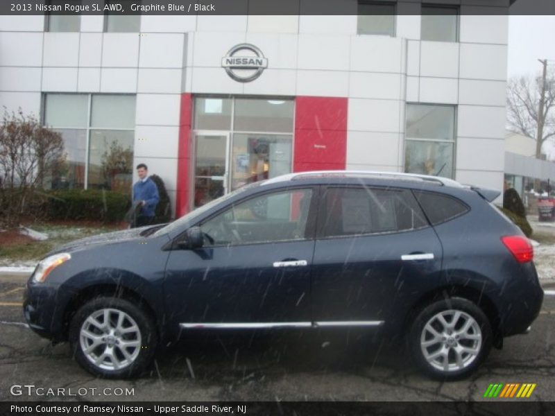 Graphite Blue / Black 2013 Nissan Rogue SL AWD
