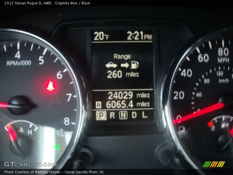 Graphite Blue / Black 2013 Nissan Rogue SL AWD
