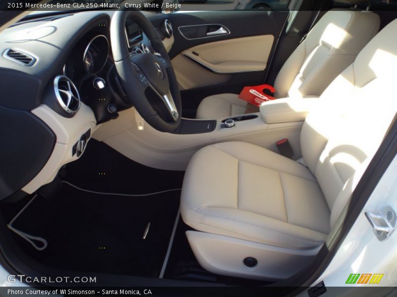 Cirrus White / Beige 2015 Mercedes-Benz GLA 250 4Matic