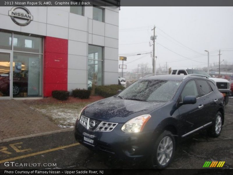 Graphite Blue / Black 2013 Nissan Rogue SL AWD