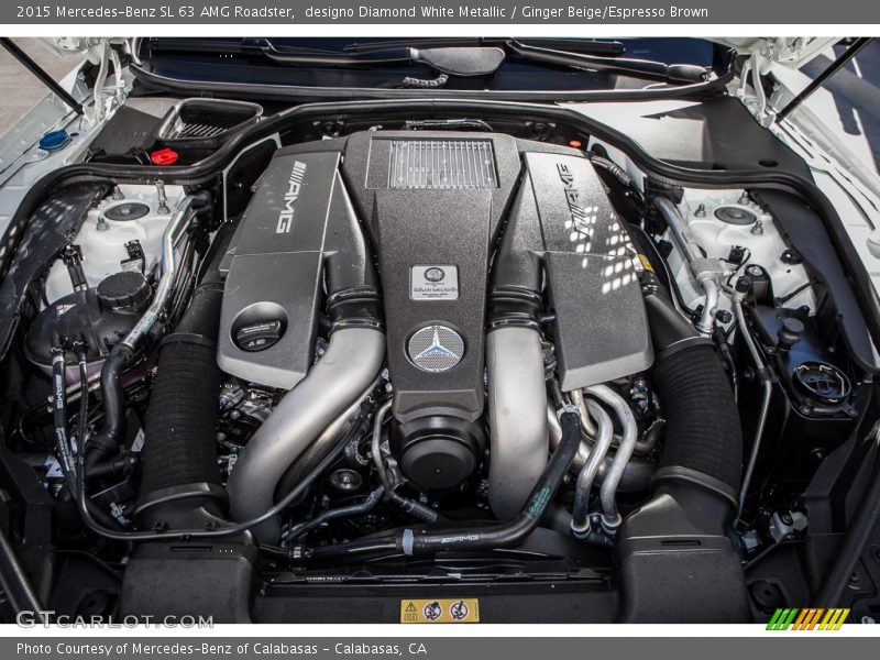  2015 SL 63 AMG Roadster Engine - 5.5 Liter AMG biturbo DOHC 32-Valve V8