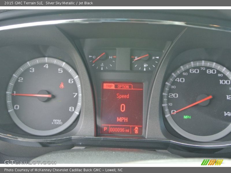 Silver Sky Metallic / Jet Black 2015 GMC Terrain SLE