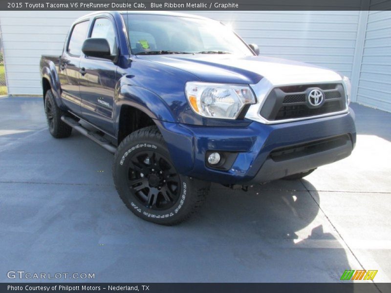 Blue Ribbon Metallic / Graphite 2015 Toyota Tacoma V6 PreRunner Double Cab