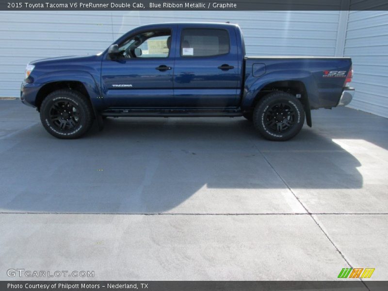 Blue Ribbon Metallic / Graphite 2015 Toyota Tacoma V6 PreRunner Double Cab
