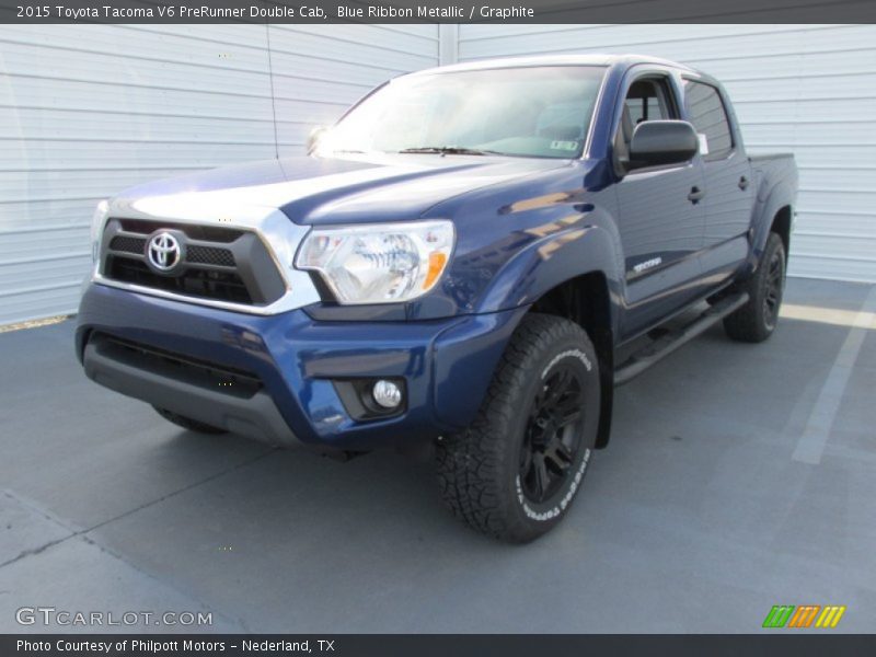 Blue Ribbon Metallic / Graphite 2015 Toyota Tacoma V6 PreRunner Double Cab
