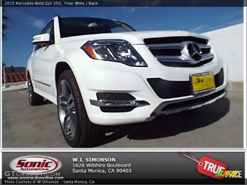 Polar White / Black 2015 Mercedes-Benz GLK 350