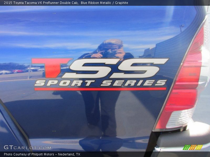 Blue Ribbon Metallic / Graphite 2015 Toyota Tacoma V6 PreRunner Double Cab