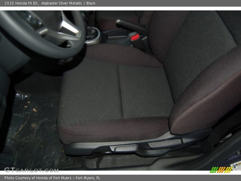 Alabaster Silver Metallic / Black 2015 Honda Fit EX