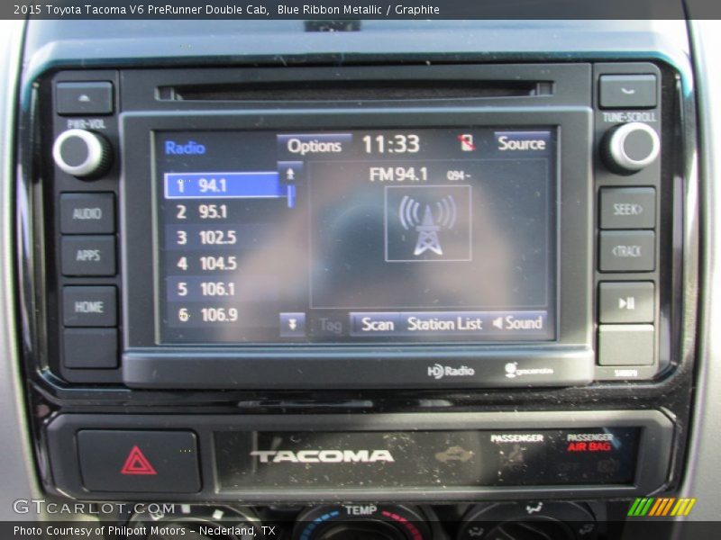 Blue Ribbon Metallic / Graphite 2015 Toyota Tacoma V6 PreRunner Double Cab