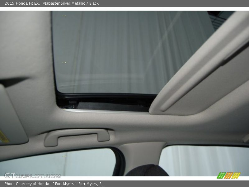 Alabaster Silver Metallic / Black 2015 Honda Fit EX