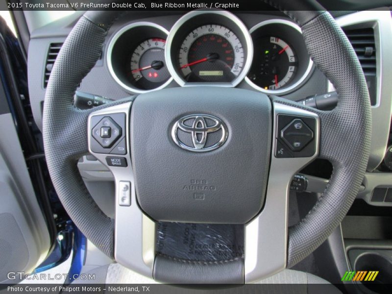 Blue Ribbon Metallic / Graphite 2015 Toyota Tacoma V6 PreRunner Double Cab
