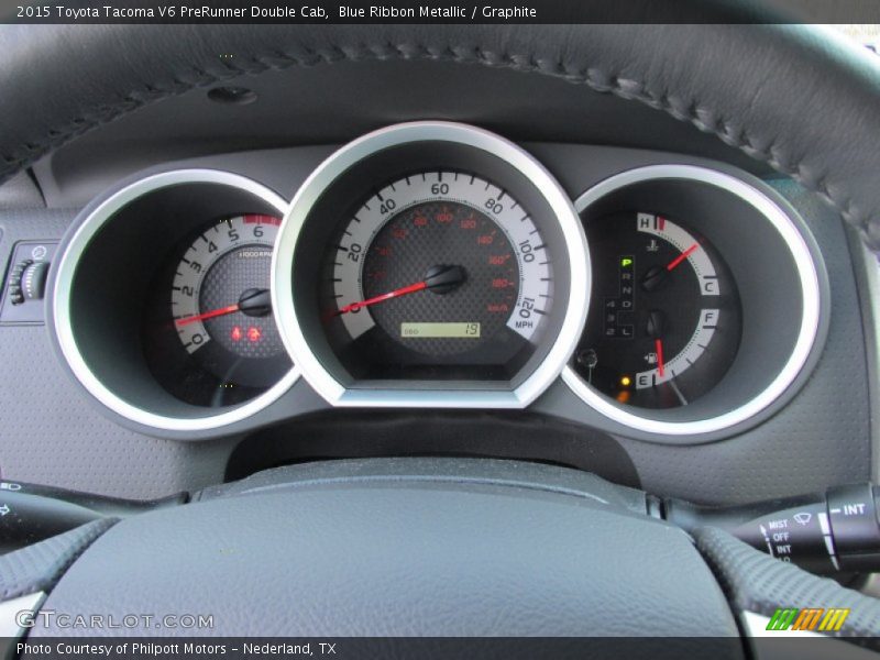 Blue Ribbon Metallic / Graphite 2015 Toyota Tacoma V6 PreRunner Double Cab