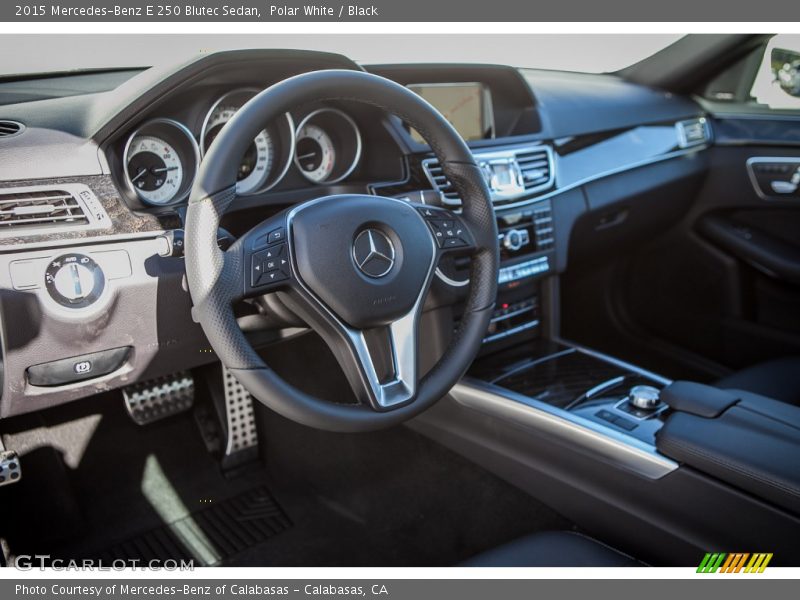 Polar White / Black 2015 Mercedes-Benz E 250 Blutec Sedan