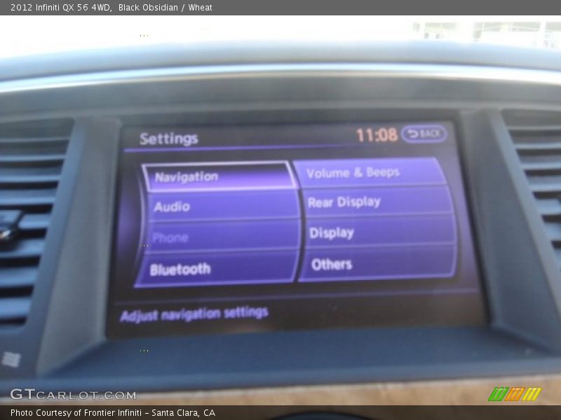 Black Obsidian / Wheat 2012 Infiniti QX 56 4WD