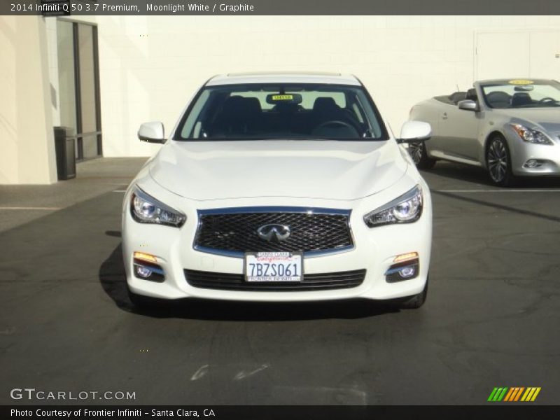 Moonlight White / Graphite 2014 Infiniti Q 50 3.7 Premium