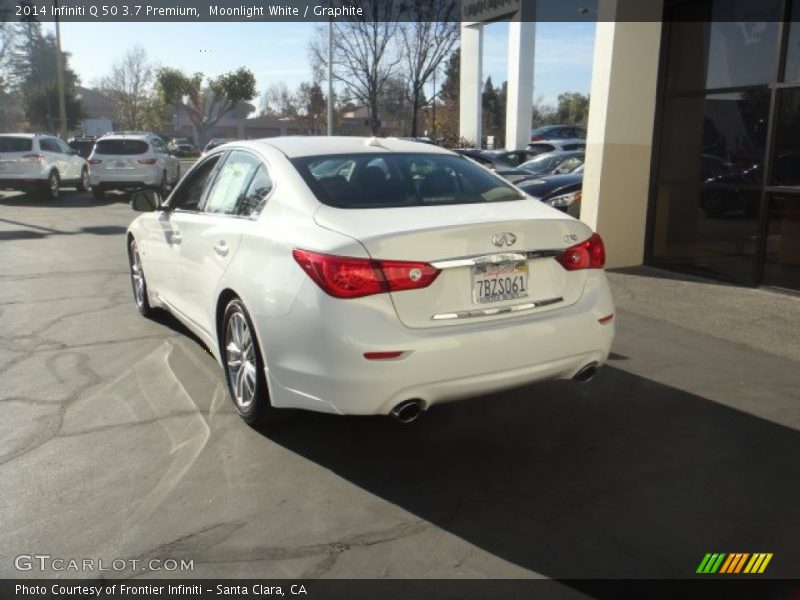 Moonlight White / Graphite 2014 Infiniti Q 50 3.7 Premium