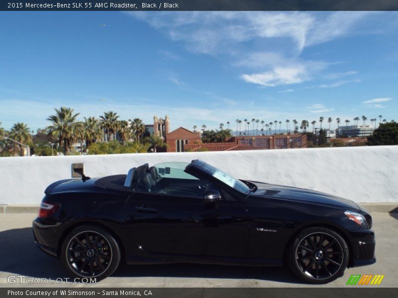 Black / Black 2015 Mercedes-Benz SLK 55 AMG Roadster