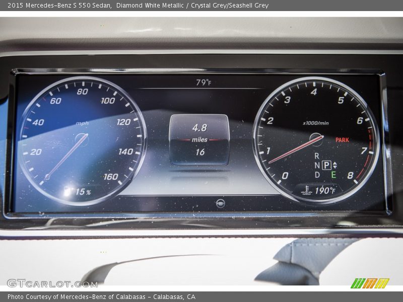  2015 S 550 Sedan 550 Sedan Gauges