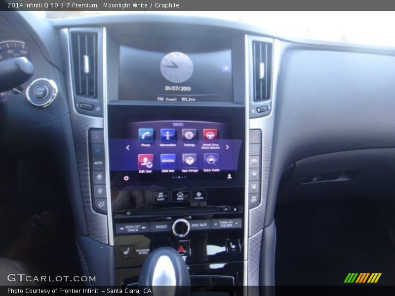 Moonlight White / Graphite 2014 Infiniti Q 50 3.7 Premium