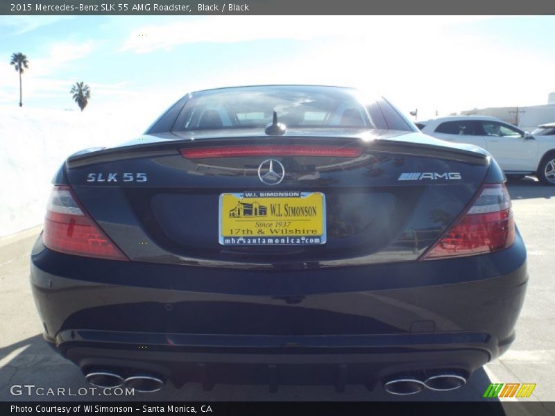 Black / Black 2015 Mercedes-Benz SLK 55 AMG Roadster