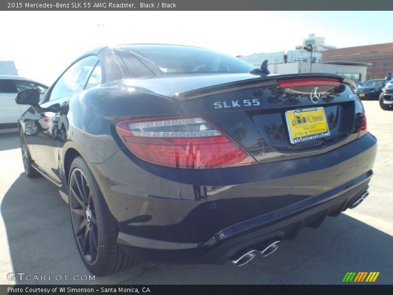 Black / Black 2015 Mercedes-Benz SLK 55 AMG Roadster