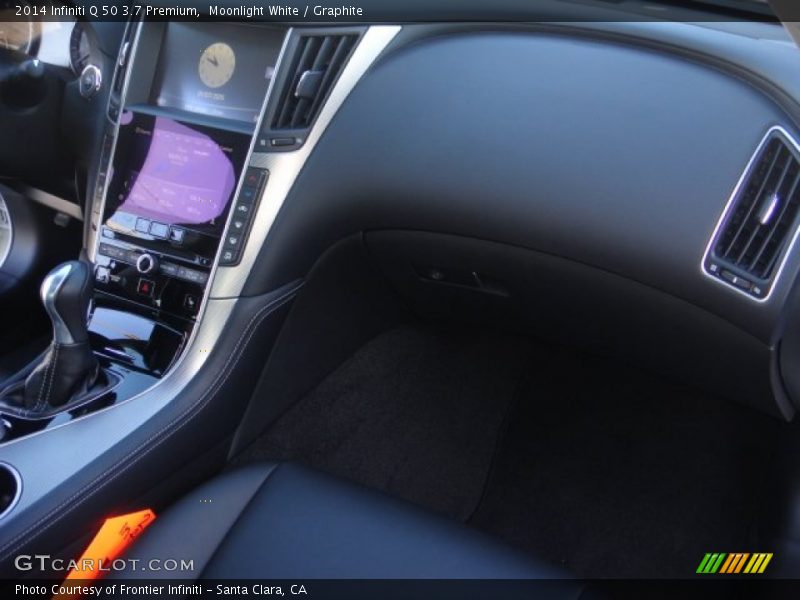 Moonlight White / Graphite 2014 Infiniti Q 50 3.7 Premium