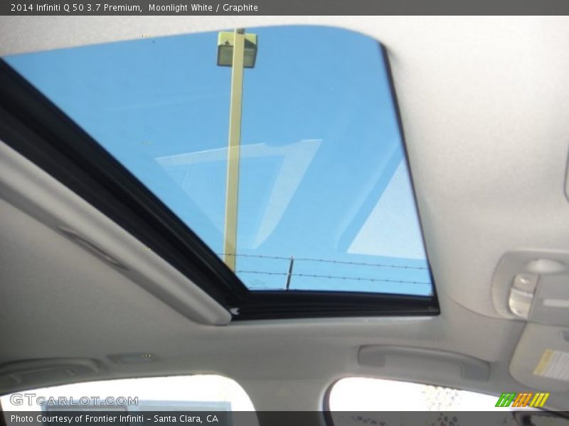 Moonlight White / Graphite 2014 Infiniti Q 50 3.7 Premium