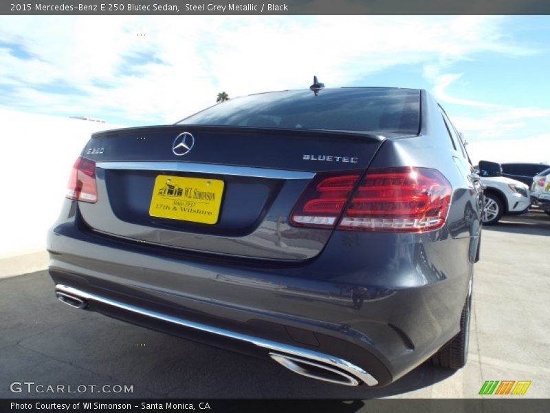 Steel Grey Metallic / Black 2015 Mercedes-Benz E 250 Blutec Sedan