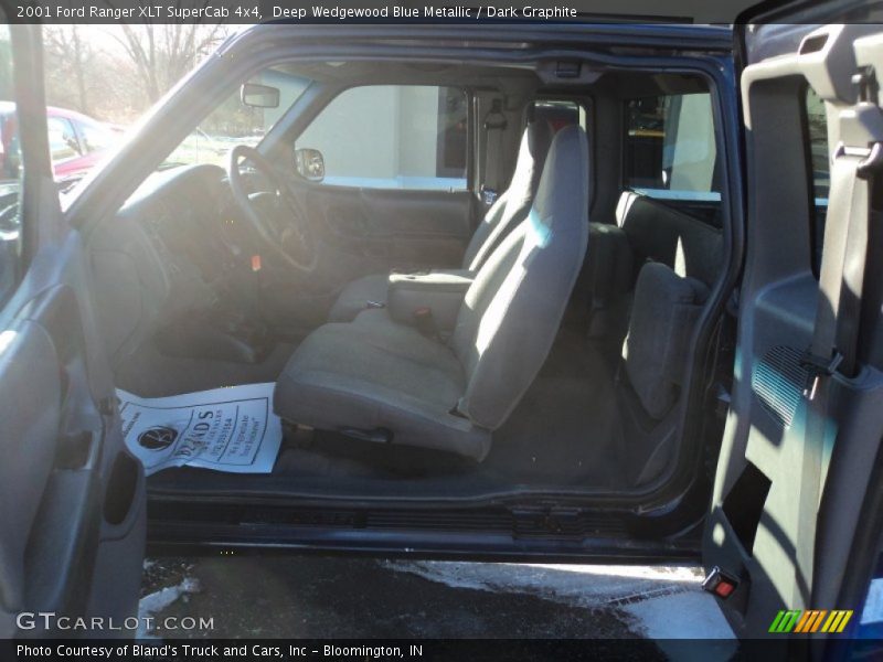 Deep Wedgewood Blue Metallic / Dark Graphite 2001 Ford Ranger XLT SuperCab 4x4